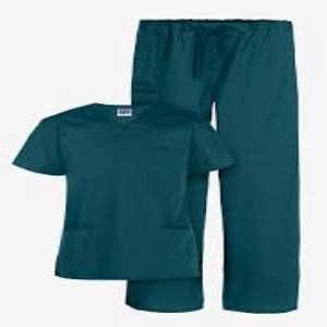 Non Stretch Mixed Scrubs Suit
