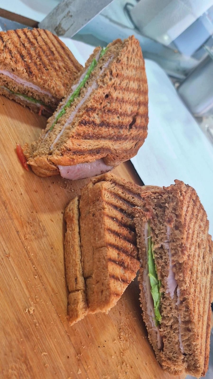 Wheat Turkey and Cheese Sandwiches
