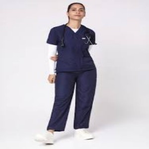 Non Stretch Mixed Scrubs Suit