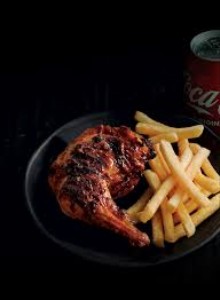 1/4 Grill BBQ Chicken and fries