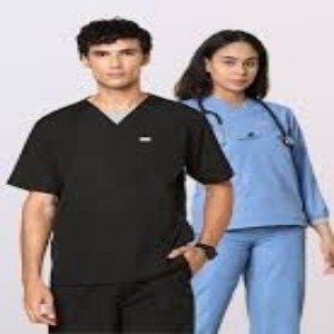 Non Stretch Mixed Scrubs Suit